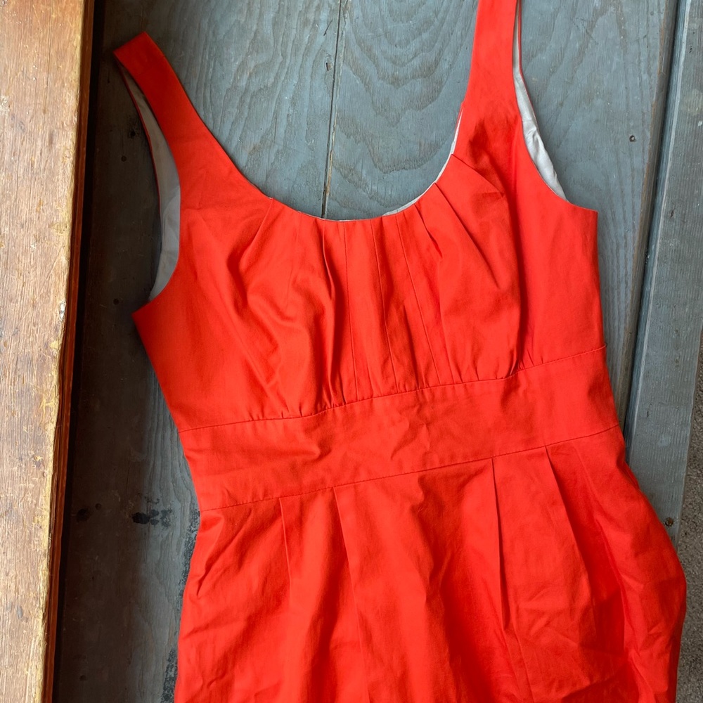 J Crew ORANGE sleeveless dress | size 4